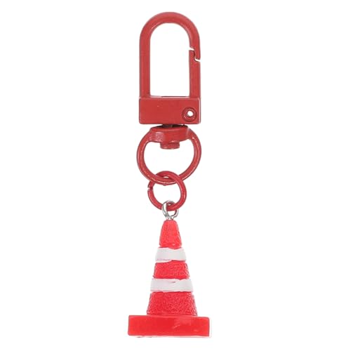 VALICLUD Mini Straßenkegel Schlüsselanhänger aus Resin Verkehrs Anhänger Kreativer Leichter Schlüsselring und Taschenanhänger Vielseitiges für Freunde und Familie von VALICLUD