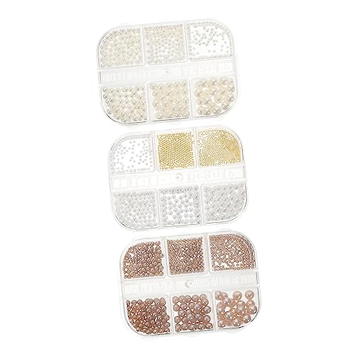 VALICLUD Nagelperlen Für DIY Maniküre Halbkreis Metallperlen Für Nail Art Dekoration Für Maniküre Verzierungen von VALICLUD