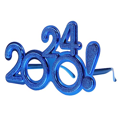 VALICLUD Neujahrsparty Brille Lustige Zahlenbrille Für Festlichkeiten Für Fotos Und Partys Blaues Partyzubehör Für Unvergessliche Erlebnisse von VALICLUD