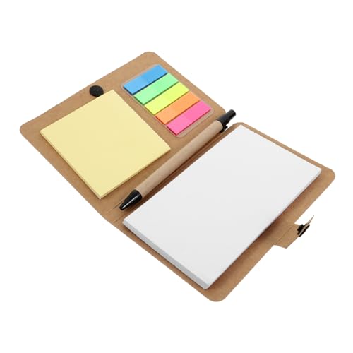 VALICLUD Notizblock-Set Met-Spiralnotizbuch klebriges notizbuch Spiralnotizbuch mit Taschen Beachten Sie Organisator Mead College-Notizbuch, liniert Papier Khaki von VALICLUD