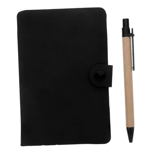 VALICLUD Notizblock-Set notizbuch kleines Spiralheft japanische Schulsachen Beachten Sie Organisator Reisebüro-Versorgungsset Memobuch für Lehrer Papier Black von VALICLUD