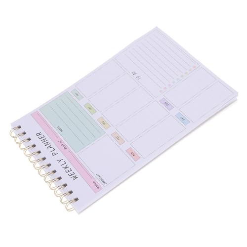 VALICLUD Notizbuch Planer Pad machen Notizblock zu machen Wöchentlicher Notizblock Stahldraht VALICLUD Notizbuch Planer Pad machen Notizblock zu machen Wöchentlicher Notizblock Stahldraht von VALICLUD