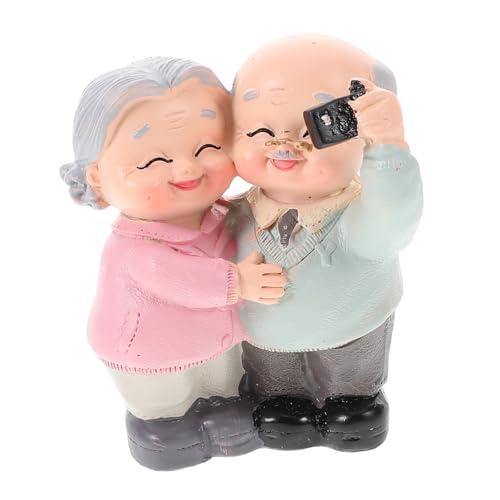 VALICLUD Opa und Oma Kuchenfigur aus Resin Niedliche Großeltern Deko für Weihnachten Geburtstage und Hochzeiten Vielseitige Tisch und Regalverzierung als Tortenfigur und für Familie und VALICLUD Opa und Oma Kuchenfigur aus Resin Niedliche Großeltern Deko für Weihnachten Geburtstage und Hochzeiten Vielseitige Tisch und Regalverzierung als Tortenfigur und für Familie und von VALICLUD