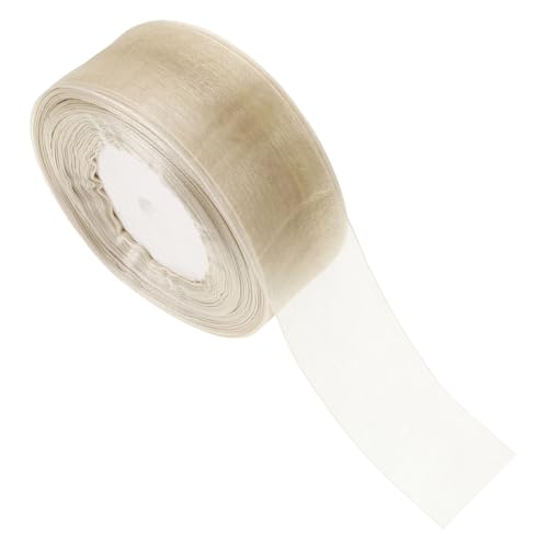 VALICLUD Organza Geschenkband Diy Ribbon für Hochzeitsgeschenke Bastelprojekte Luftballons Weihnachten Elegante Chiffon Bänder Goldfarben von VALICLUD