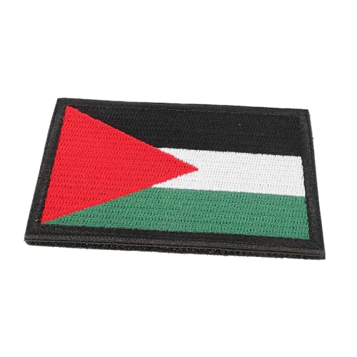 VALICLUD Palästina Aufnäher mit Nationalflagge Gesticktes Armband Accessoire aus Praktischem Klettband Modischer Badge Patch für Rucksäcke Kleidung und Persönliche Stilakzente von VALICLUD