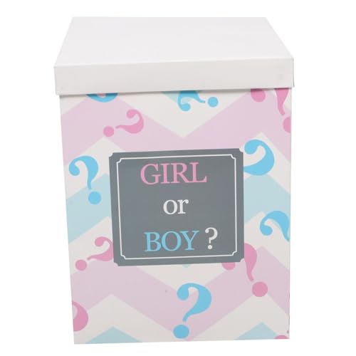 VALICLUD Papier Geschlechtsoffenlegungsbox für Shower Party Faltbare Box mit Überraschungsballons für Jungen oder Mädchen Einfache Montage Dekorativ und Festlich VALICLUD Papier Geschlechtsoffenlegungsbox für Shower Party Faltbare Box mit Überraschungsballons für Jungen oder Mädchen Einfache Montage Dekorativ und Festlich von VALICLUD