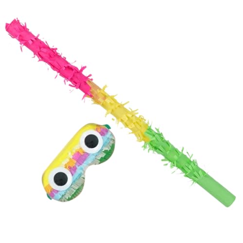 VALICLUD Pinata mit und Augenbinde Farbenfrohes Partyspiel Zubehör für Geburtstag Fiesta Karneval Geeignet für Erwachsene Leichte und Kunststoffausführung VALICLUD Pinata mit und Augenbinde Farbenfrohes Partyspiel Zubehör für Geburtstag Fiesta Karneval Geeignet für Erwachsene Leichte und Kunststoffausführung von VALICLUD