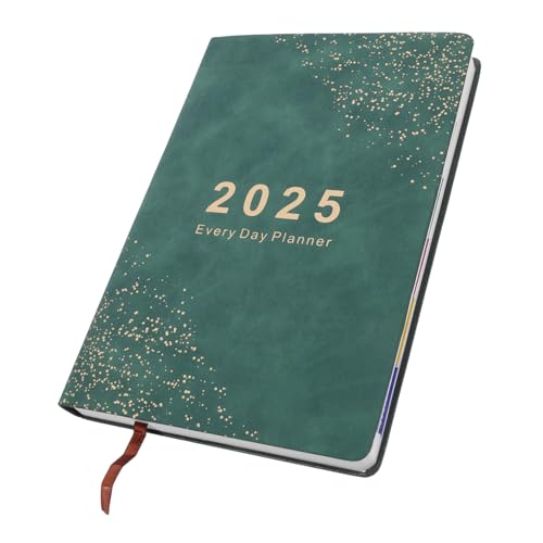VALICLUD Planen Sie Kalenderbuch Studienplaner Kalenderplaner-Notizblock Zeitplan Buch Tagesplaner Notizblock Planer 2025 Akademische Planer Haushaltsplaner Buch Zeitschriftenplaner Pu Grün von VALICLUD