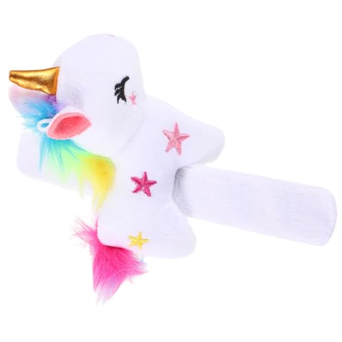 VALICLUD Plüsch Einhorn Slap Armband Kuscheliges Handgelenkspielzeug für Kindergeburtstage Partybedarf Leicht und Langlebig für Tier Mottopartys und von VALICLUD