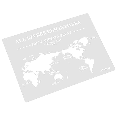 VALICLUD Puderzucker Schablone Für Hochzeitstorten Dekorative Vorlage Für Kuchendekoration Weltkarte Design Backzubehör Für Kreative Tortengestaltung von VALICLUD