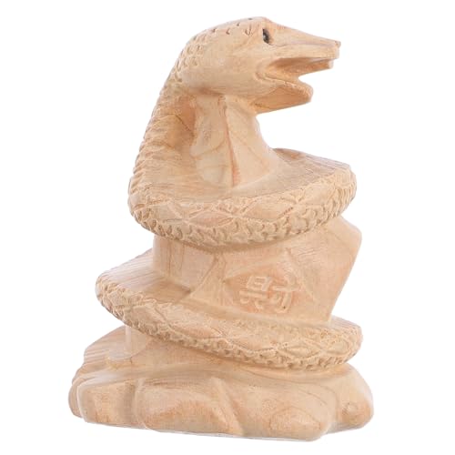 VALICLUD Realistische Holzschlangenfigur Jahr der Schlange Dekoration Handgeschnitzt Langlebig Leicht für Desktop Garten Feng Shui Tierkreiszeichen VALICLUD Realistische Holzschlangenfigur Jahr der Schlange Dekoration Handgeschnitzt Langlebig Leicht für Desktop Garten Feng Shui Tierkreiszeichen von VALICLUD
