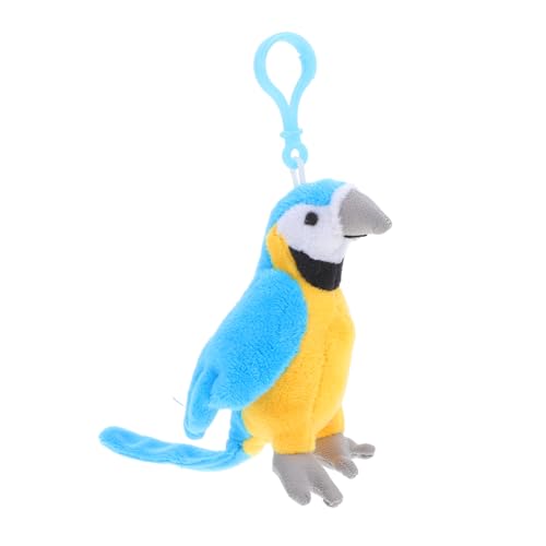 VALICLUD Realistischer Plüsch -papageien -charmeschlüsselkettenanhänger Gefüllter Vogelschlüsselhain Plüsch Bird Schlüsselbund Rucksack Hanging Charme Schlüsselring Für Rucksackhandtasche von VALICLUD