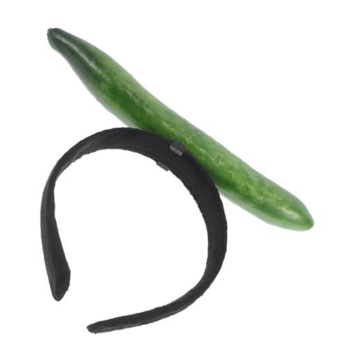 VALICLUD Realistisches Gurkenstirnband, Lustiges Pflanzliches Haar Hoop Neuheit Haarzubehör Für Halloween, Geburtstag, Cosplay -party -favor -foto -requisite von VALICLUD