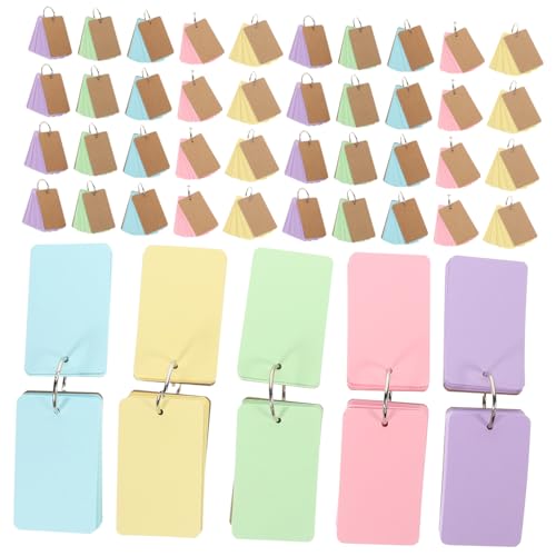 VALICLUD Ringbuch Karteikarten für Diy Karten Farben für Studenten und Notizen VALICLUD Ringbuch Karteikarten für Diy Karten Farben für Studenten und Notizen von VALICLUD