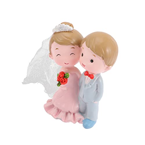 VALICLUD Romantische Brautpaar Figur Resin Cake Topper Hochzeitstorten Dekoration Süßes Cartoon Design Leicht Kompakt für Hochzeit Verlobung Konfirmation Personalisierte Tortendeko VALICLUD Romantische Brautpaar Figur Resin Cake Topper Hochzeitstorten Dekoration Süßes Cartoon Design Leicht Kompakt für Hochzeit Verlobung Konfirmation Personalisierte Tortendeko von VALICLUD