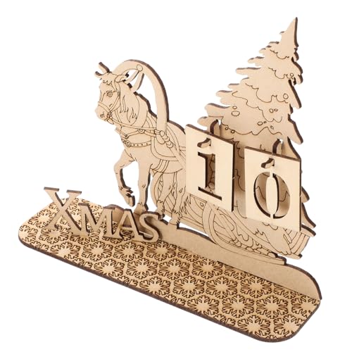 VALICLUD Rustikaler Holz Adventskalender Weihnachtsdeko Tischkalender Xmas Countdown mit Verstellbaren Zahlen Praktischem Design für Zuhause und Büro Festtagsdekoration und Geschenkidee VALICLUD Rustikaler Holz Adventskalender Weihnachtsdeko Tischkalender Xmas Countdown mit Verstellbaren Zahlen Praktischem Design für Zuhause und Büro Festtagsdekoration und Geschenkidee von VALICLUD