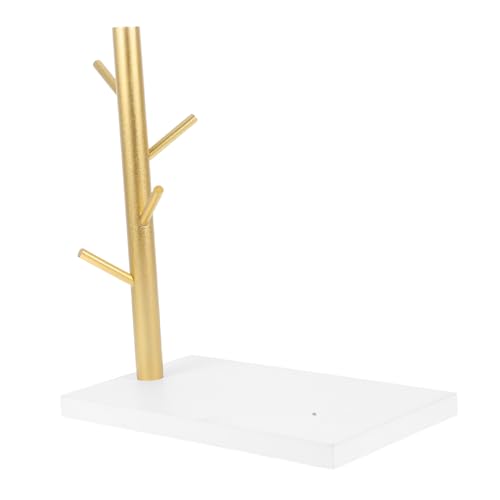 VALICLUD Schlüsselbrett Tabletop Display Rack Ringhalter Für Halsketten Schlüsselspeicher Kommode Tablett Eingangsschale Halter Für Schmuckketten Halskette Und Armbandhalter Holz von VALICLUD