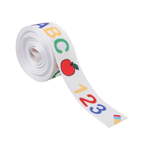 VALICLUD Schulanfang Geschenkband Polyester Ripsband für DIY Basteln Lehrer Wertschätzung Vielseitiges Schulmotiv Band für Geschenkverpackung und Dekoration VALICLUD Schulanfang Geschenkband Polyester Ripsband für DIY Basteln Lehrer Wertschätzung Vielseitiges Schulmotiv Band für Geschenkverpackung und Dekoration von VALICLUD