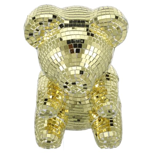 VALICLUD Spiegeloberfläche Disco Bär Dekoration Großer Goldener Disco Bär Kunstartikel für Bar und Party Dekoration für und Hotelverzierungen VALICLUD Spiegeloberfläche Disco Bär Dekoration Großer Goldener Disco Bär Kunstartikel für Bar und Party Dekoration für und Hotelverzierungen von VALICLUD