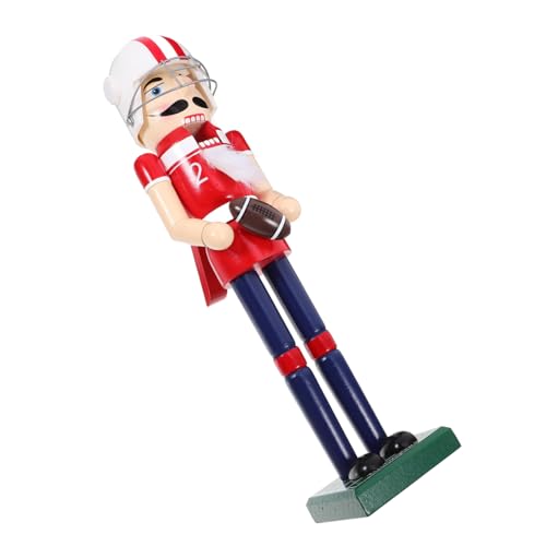 VALICLUD Sportlicher Holz Soldat mit Rugby Handgefertigte Weihnachtsdekoration Robustes Holzfigur Design für Wohnzimmer Schlafzimmer Büro und Festliche Tischdeko VALICLUD Sportlicher Holz Soldat mit Rugby Handgefertigte Weihnachtsdekoration Robustes Holzfigur Design für Wohnzimmer Schlafzimmer Büro und Festliche Tischdeko von VALICLUD