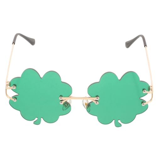 VALICLUD St. Patricks Day Sonnenbrille Kleeblatt-Brille Grün Modische Partybrille Geburtstagsbrille Cosplay-Brille Für Irische Party von VALICLUD