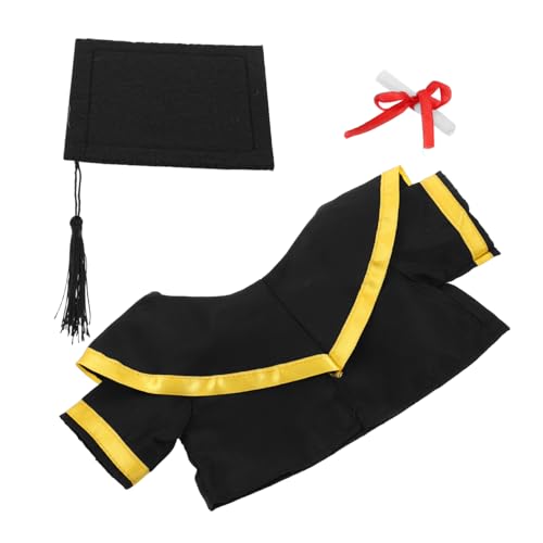 VALICLUD Stofftierkleidung Schwarze Papierkleidung Für Stofftiere Mini Abschlusskappen Für Stofftiere Stoffmütze Für Stofftiere VALICLUD Stofftierkleidung Schwarze Papierkleidung Für Stofftiere Mini Abschlusskappen Für Stofftiere Stoffmütze Für Stofftiere von VALICLUD
