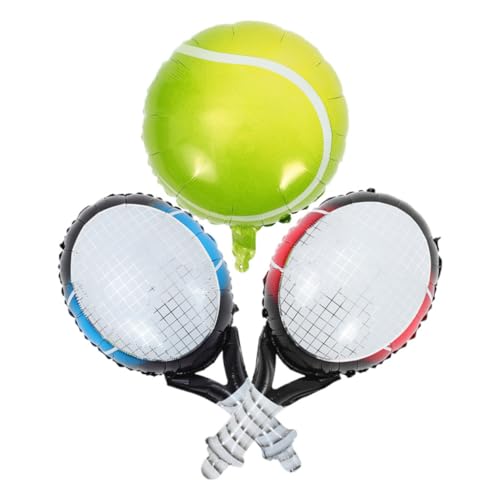 VALICLUD Teiliges Tennis Party Set Folienballons Tennisball und Tennisrackets Leichte Aufhängung Wetterfest Langlebige Aluminiumfolie Sportdekoration für Indoor und Outdoor VALICLUD Teiliges Tennis Party Set Folienballons Tennisball und Tennisrackets Leichte Aufhängung Wetterfest Langlebige Aluminiumfolie Sportdekoration für Indoor und Outdoor von VALICLUD