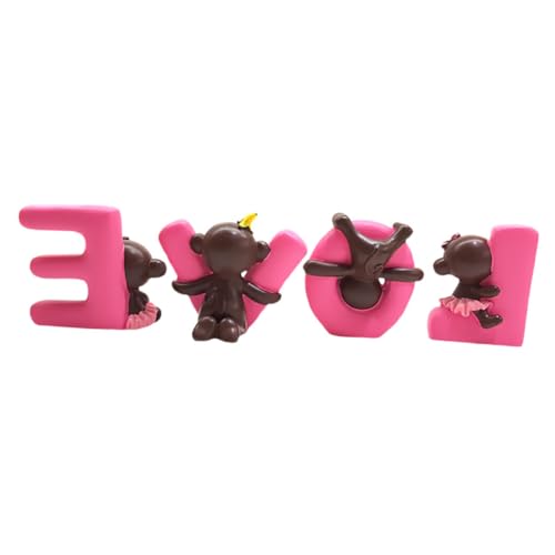 VALICLUD Teiliges Tortendeko Baumharz Affen Figuren Cake Toppers Kuchen Dekorationen Umweltfreundlich Langlebig für Geburtstag und Valentinstag VALICLUD Teiliges Tortendeko Baumharz Affen Figuren Cake Toppers Kuchen Dekorationen Umweltfreundlich Langlebig für Geburtstag und Valentinstag von VALICLUD