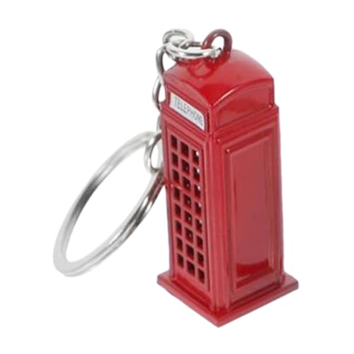 VALICLUD Telefonzelle Schlüsselanhänger Charm Dekorativer Anhänger Aus Robustem Material London Souvenir Für Schlüssel Und Taschen Niedliches Für Reisende von VALICLUD