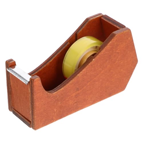 VALICLUD Tierförmiger Klebebandabroller aus Holz Tragbarer Tape Cutter für Schreibtisch Kreatives Design für Büro und Zuhause von VALICLUD
