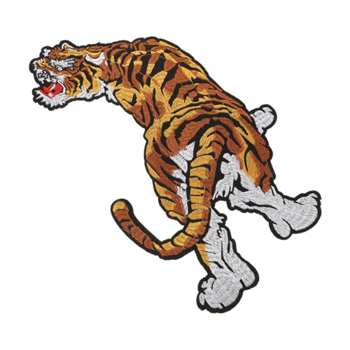 VALICLUD Tiger Stickerei Aufnäher Patch zum Aufnähen Dekorativer Animal Aufnäher für Kleidung Rucksäcke und DIY Langlebiger Bügelflicken mit Detailreichem Design Modischer Nähzubehör für VALICLUD Tiger Stickerei Aufnäher Patch zum Aufnähen Dekorativer Animal Aufnäher für Kleidung Rucksäcke und DIY Langlebiger Bügelflicken mit Detailreichem Design Modischer Nähzubehör für von VALICLUD