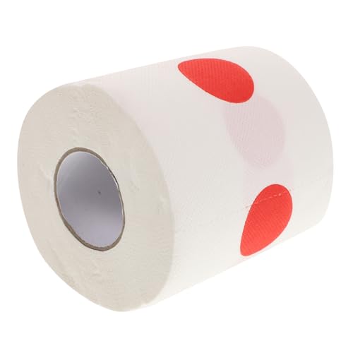VALICLUD Toilettenpapier Küchentaschentuch Toilettentaschentuch Seidenpapier Kusslippen Seidenpapiere Rote Punkte Aufkleber Sale Aufkleber Festliches Badezimmer Tissue Weiß von VALICLUD