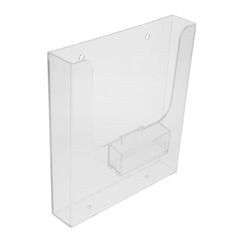 VALICLUD Transparenter Wandmagazinhalter aus durchsichtigem Material Wandmontierter Dokumentenhalter mit stabilem Sockel Vielseitiger Karten und Broschürenorganizer für Büro und Zuhause VALICLUD Transparenter Wandmagazinhalter aus durchsichtigem Material Wandmontierter Dokumentenhalter mit stabilem Sockel Vielseitiger Karten und Broschürenorganizer für Büro und Zuhause von VALICLUD