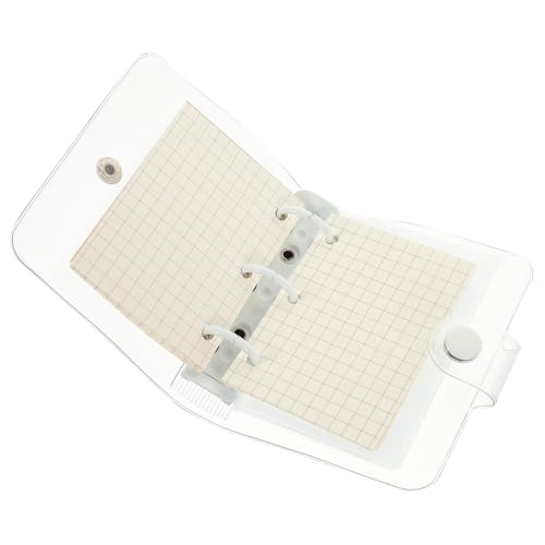 VALICLUD Transparentes Mini Loose Leaf Notizbuch mit Ring Binder Praktisches Multifunktionales Schreibheft für Schüler und Scrapbook Fans Handliches Kleines Tagebuch mit Weißem Clip für VALICLUD Transparentes Mini Loose Leaf Notizbuch mit Ring Binder Praktisches Multifunktionales Schreibheft für Schüler und Scrapbook Fans Handliches Kleines Tagebuch mit Weißem Clip für von VALICLUD
