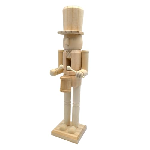VALICLUD Unlackierter zum Bemalen DIY Holzfigur Weihnachtsdekoration Soldat Ornament Robust und Handwerklich Gestaltbar von VALICLUD
