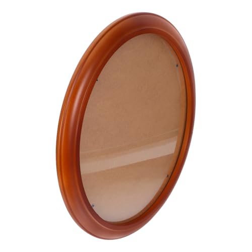 VALICLUD Wand Bilderrahmen Oval aus Holz Vintage Fotorahmen zum Aufhängen für Präsentation von Erinnerungsfotos und Wanddekoration von VALICLUD