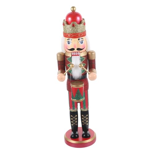 VALICLUD Weihnachtliche Holzfigur Nutcracker Puppe Handgefertigt Stabile Holzdeko für Wohnraum Schlafzimmer als Festlicher Baumschmuck und zur Weihnachtszeit VALICLUD Weihnachtliche Holzfigur Nutcracker Puppe Handgefertigt Stabile Holzdeko für Wohnraum Schlafzimmer als Festlicher Baumschmuck und zur Weihnachtszeit von VALICLUD