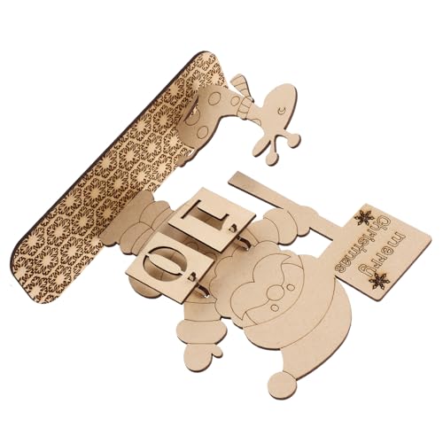 VALICLUD Weihnachtlicher Holz Adventskalender zum Selberbasteln Verstellbarer Countdown Kalender Langlebiges Desktop Ornament Festliche Tischdekoration für Besinnliche Weihnachtszeit VALICLUD Weihnachtlicher Holz Adventskalender zum Selberbasteln Verstellbarer Countdown Kalender Langlebiges Desktop Ornament Festliche Tischdekoration für Besinnliche Weihnachtszeit von VALICLUD