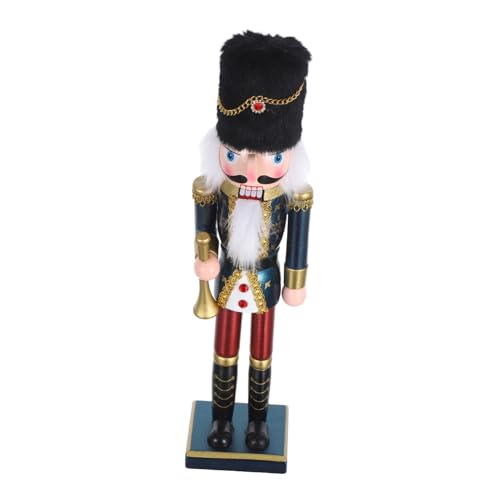 VALICLUD Weihnachts-Holzfigur König aus Holz mit Perlmutt-Finish Robuste Festtagsdeko für Kamin Festliches Highlight Klassische Figur mit Axt für Stimmungsvolle Weihnachtsarrangements VALICLUD Weihnachts-Holzfigur König aus Holz mit Perlmutt-Finish Robuste Festtagsdeko für Kamin Festliches Highlight Klassische Figur mit Axt für Stimmungsvolle Weihnachtsarrangements von VALICLUD