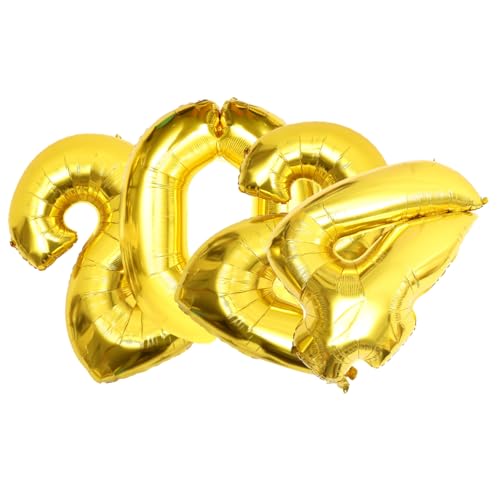 VALICLUD Zahlen Folienballons Goldene Luftballons Partydeko Neujahr Feier Partyzubehör für Festliche Atmosphäre und Unvergessliche VALICLUD Zahlen Folienballons Goldene Luftballons Partydeko Neujahr Feier Partyzubehör für Festliche Atmosphäre und Unvergessliche von VALICLUD