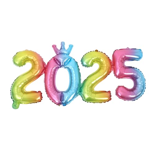VALICLUD Zahlen Folienballons Metallisch Farbverlauf Aluminium Partydeko Neujahr Silvester Robust Langlebig Einfache Kombination für Festliche Geburtstags und Schulveranstaltungen VALICLUD Zahlen Folienballons Metallisch Farbverlauf Aluminium Partydeko Neujahr Silvester Robust Langlebig Einfache Kombination für Festliche Geburtstags und Schulveranstaltungen von VALICLUD
