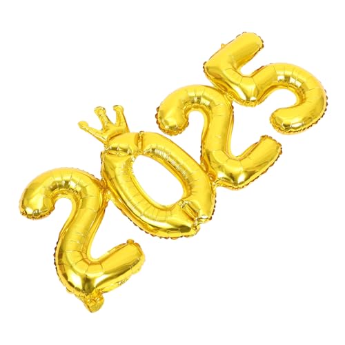 VALICLUD Zahlenballon Gold mit Krone Langlebiger PVC Folienballon für Silvester Deko Geburtstagsdeko Party Dekoration Geeignet für Zuhause Events Hotels Neujahrsfeier VALICLUD Zahlenballon Gold mit Krone Langlebiger PVC Folienballon für Silvester Deko Geburtstagsdeko Party Dekoration Geeignet für Zuhause Events Hotels Neujahrsfeier von VALICLUD