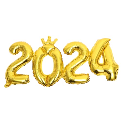 VALICLUD Zahlenballons aus Aluminiumfolie Große Metallische Party Dekoration für Neujahr Silvester und Abschlussfeier Langlebige Reißfeste Ballonzahlen für Wand und Tischdekoration von VALICLUD