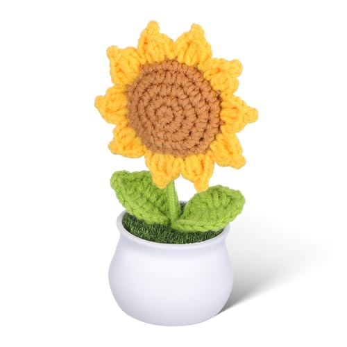 VALICLUD eingetopfte sonnenblume Dekoration gestrickte Topfpflanzen Sonnenblumen häkeln gestrickte Pflanzen Gewebte Häkelblume Gestricktes Sonnenblumenornament Plastik VALICLUD eingetopfte sonnenblume Dekoration gestrickte Topfpflanzen Sonnenblumen häkeln gestrickte Pflanzen Gewebte Häkelblume Gestricktes Sonnenblumenornament Plastik von VALICLUD