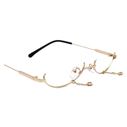 VALICLUD karneval brille Brillengestell keine Linsenbrille dekorative Brillen metallisch gefälscht lustig leuchtbrillen kunststoffgläser spiegelfolie Brille Stütze ohne Linsenglas Golden VALICLUD karneval brille Brillengestell keine Linsenbrille dekorative Brillen metallisch gefälscht lustig leuchtbrillen kunststoffgläser spiegelfolie Brille Stütze ohne Linsenglas Golden von VALICLUD