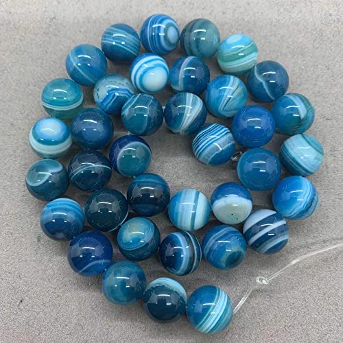 Exquisite handgefertigte Perlen, 8 Farben natürliche Linienachat-Perlen, hochwertig, gestreift, rot, schwarz, grün, blau und lila, zum Basteln (Farbe: Exquisite handgefertigte Perlen, 8 Farben natürliche Linienachat-Perlen, hochwertig, gestreift, rot, schwarz, grün, blau und lila, zum Basteln (Farbe: von VALISS