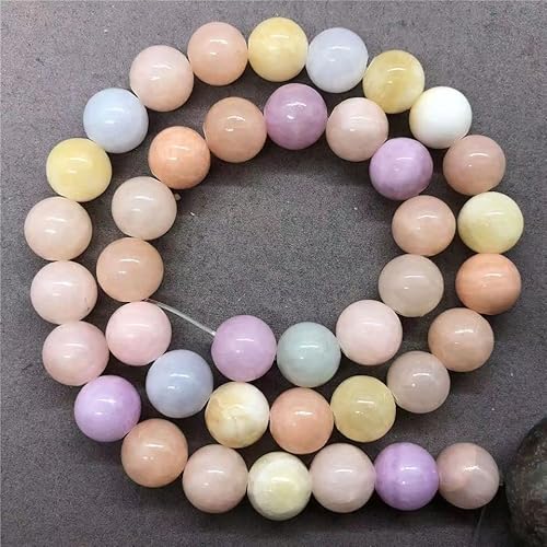 Exquisite handgefertigte Perlen, beige, gemischte bunte Perlen mit Morganit-Imitat, Beige, runde Perlenkette mit Perlen. Farbe: 6 mm, 63 Stück Exquisite handgefertigte Perlen, beige, gemischte bunte Perlen mit Morganit-Imitat, Beige, runde Perlenkette mit Perlen. Farbe: 6 mm, 63 Stück von VALISS