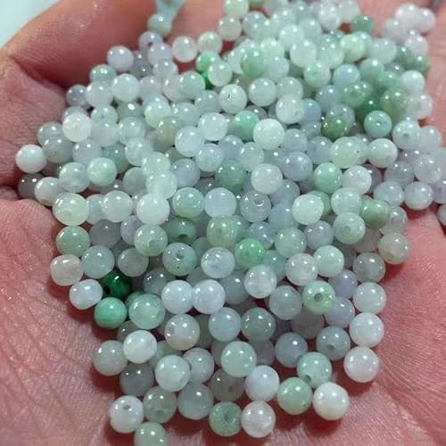 Exquisite handgefertigte Perlen, natürliche Jadeperlen, 3 mm, extra kleine Mini-Jadeperlen, dreifarbig, DIY-Zubehör, Perlen-Armbandhalskette. (Farbe: Hellgrün und Weiß, Si Exquisite handgefertigte Perlen, natürliche Jadeperlen, 3 mm, extra kleine Mini-Jadeperlen, dreifarbig, DIY-Zubehör, Perlen-Armbandhalskette. (Farbe: Hellgrün und Weiß, Si von VALISS