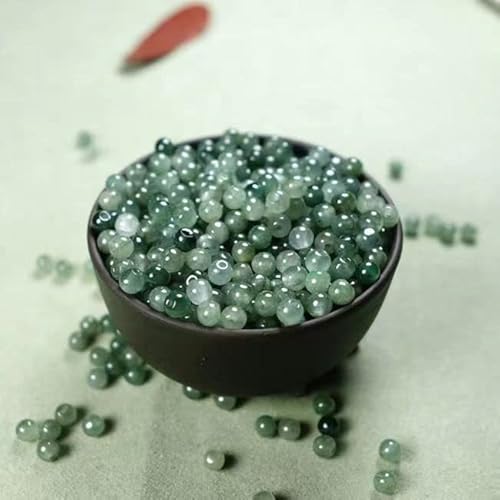 Exquisite handgemachte Perlen, natürliche echte Jade Perlen Großhandel schwimmende Quarzit Jade DIY handgemachte Materialien Armband Perlen Schmuck Zubehör. (Color : 100pcs, Size : 6mm) von VALISS