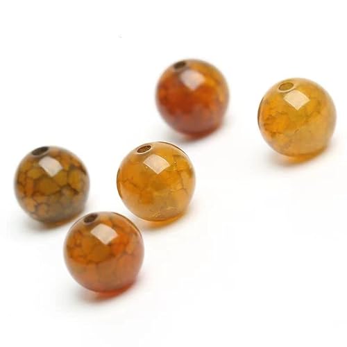 VALISS Exquisite handgefertigte Perlen, 6–20 mm, bunt, halbfertig, handgemachte Perlen-Handhalsketten-Zubehör. (Farbe: 3, Größe: 10 mm, 50 Stück) von VALISS